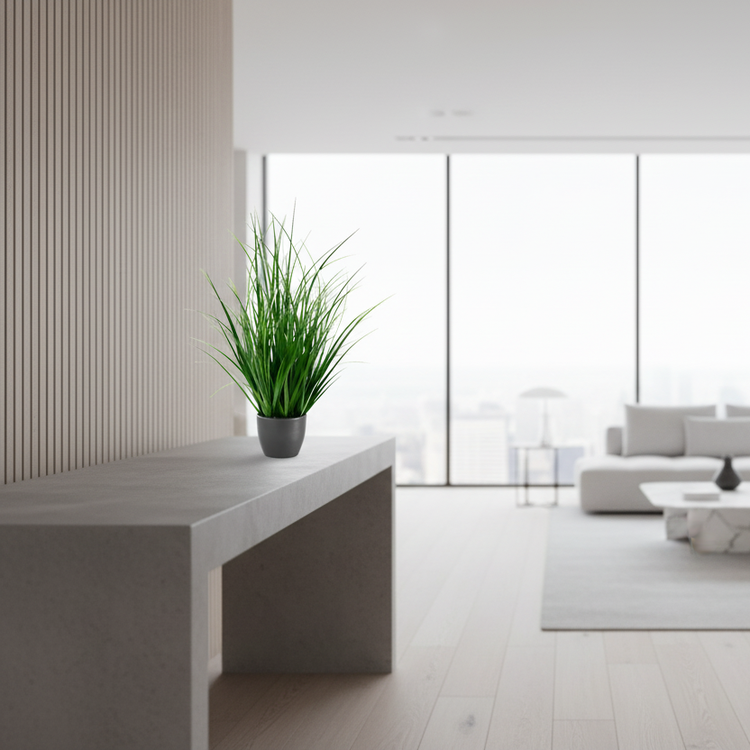 PLANTE ARTIFICIELLE - 23"H / GAZON D'INTÉRIEUR DANS UN POT DE 4"