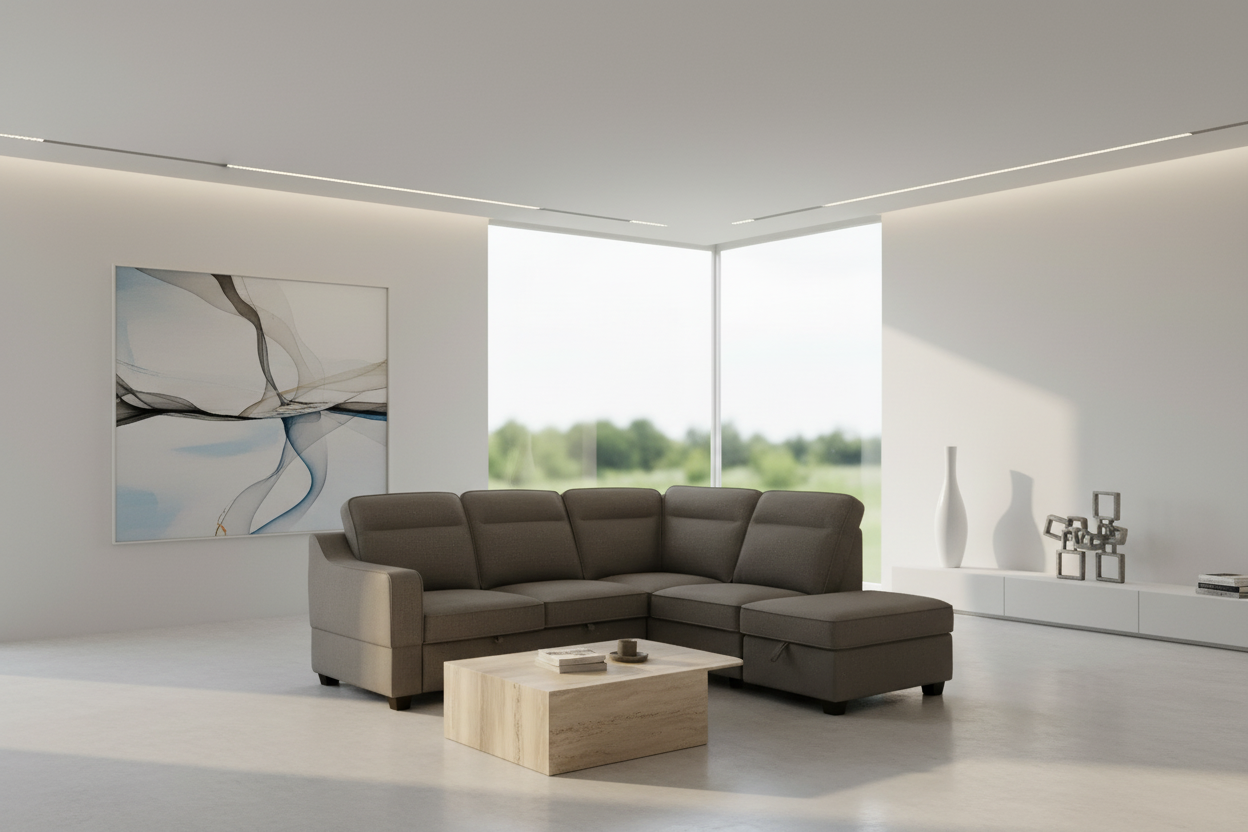 IF-9010 RHF Sofa Bed Sectional