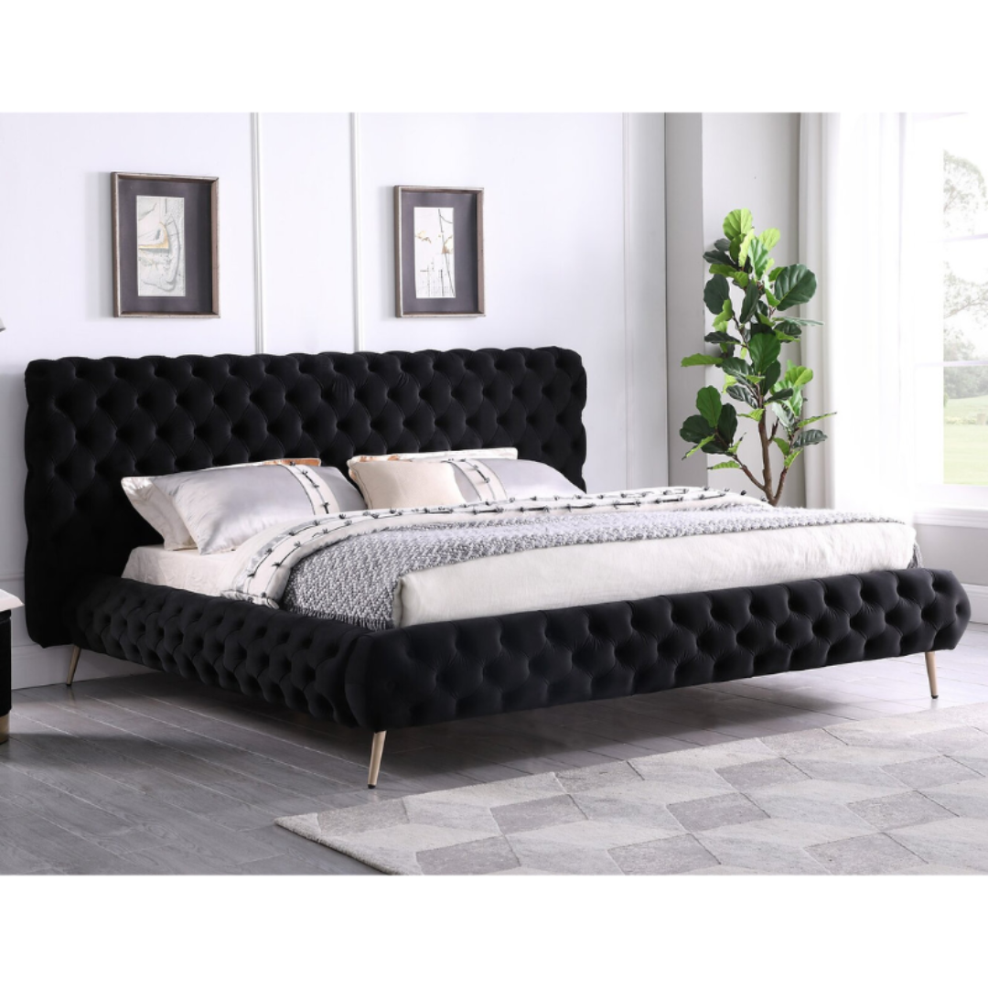 IF-5866 Black Queen Bed