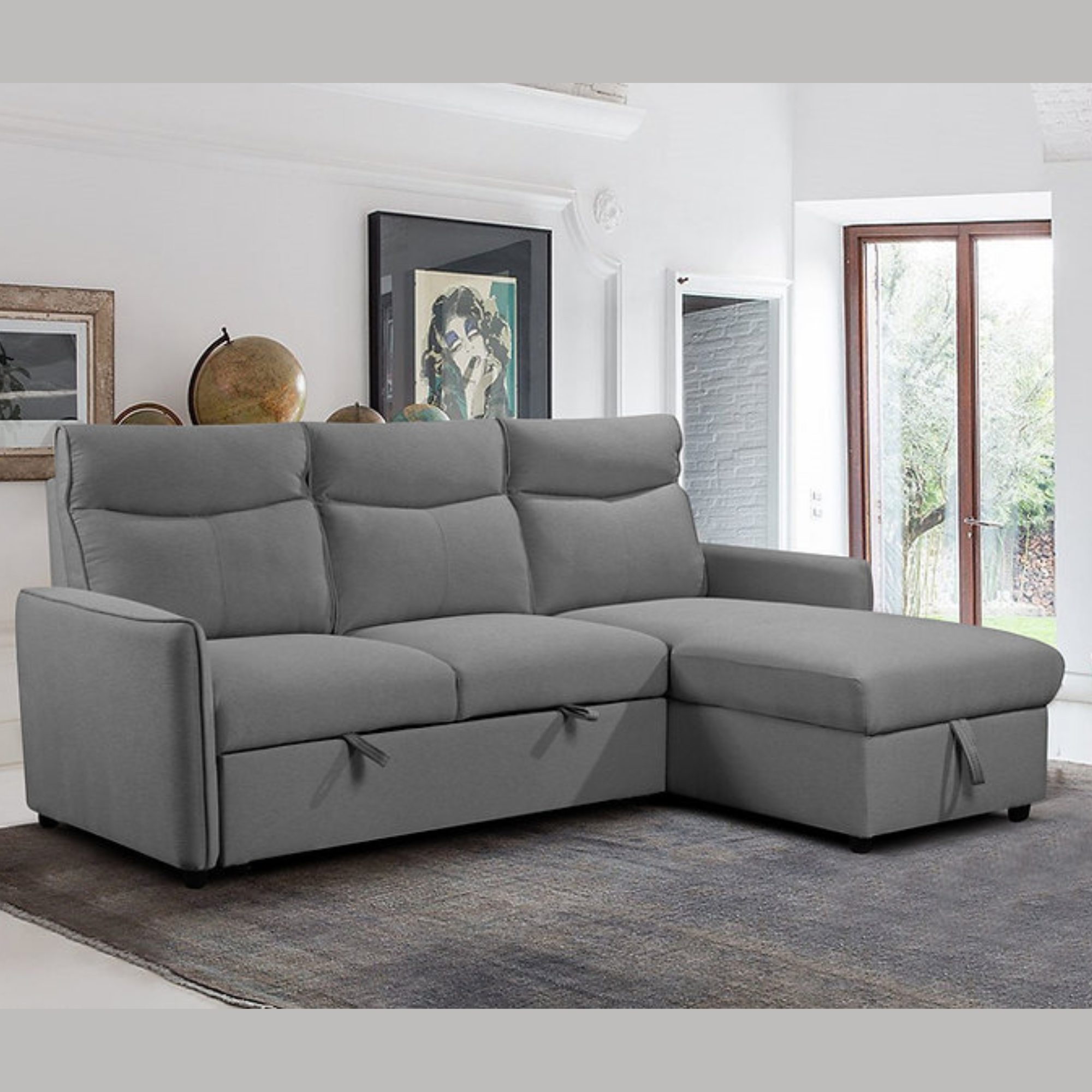 IF-9027 Reversible Chaise Sofa Bed