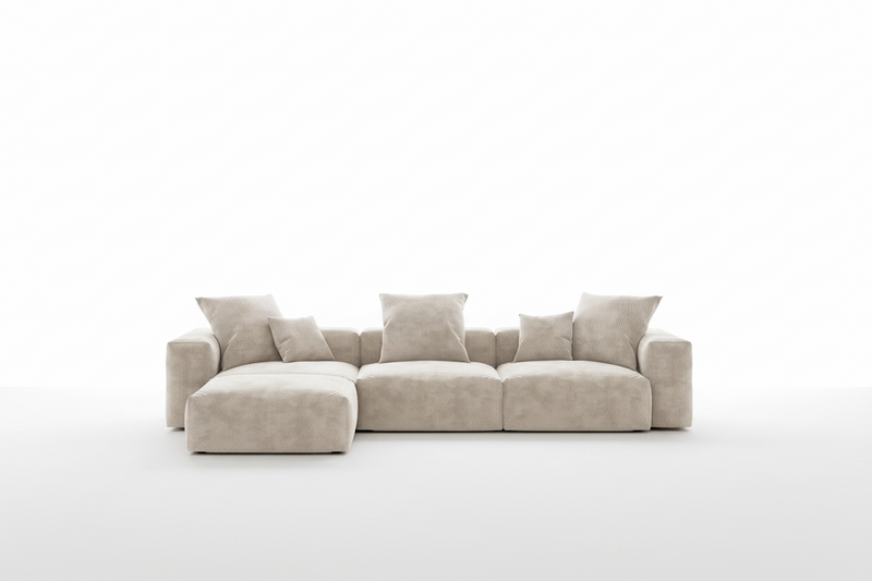 Inovo Modular Corduroy Sectional Sofa