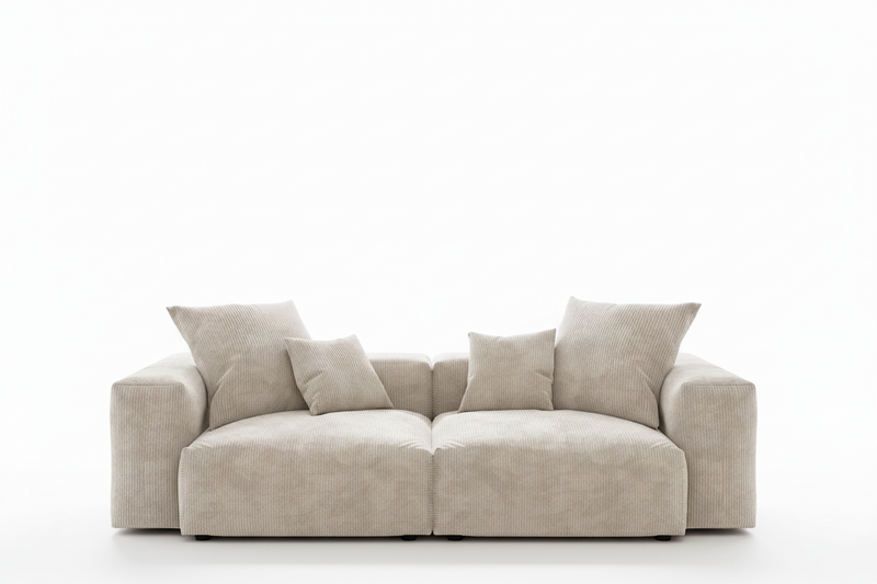 Inovo Modular Corduroy Sectional Sofa