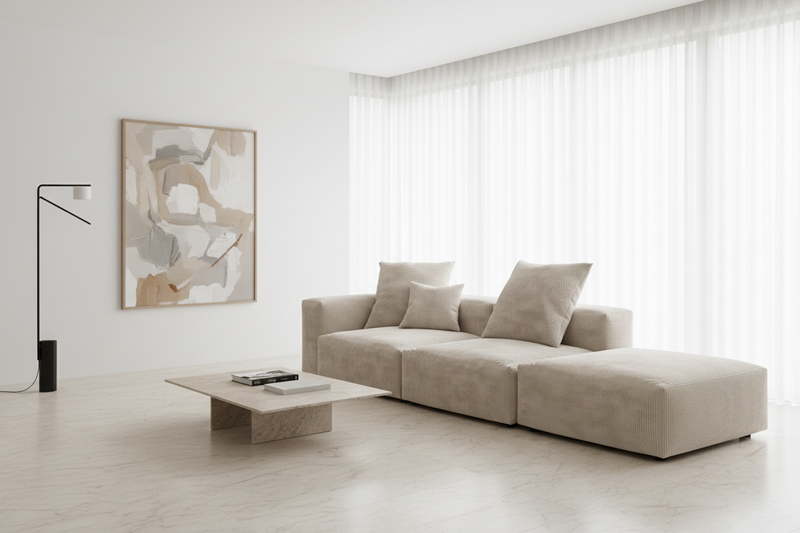 Inovo Modular Corduroy Sectional Sofa