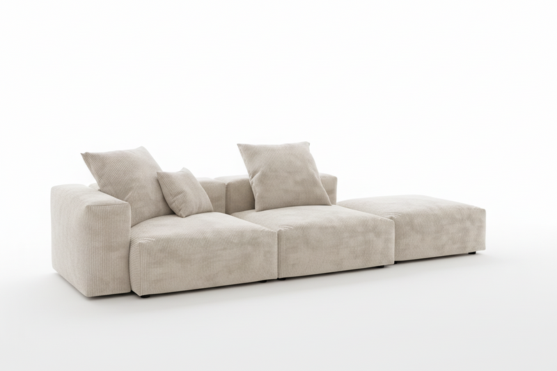 Inovo Modular Corduroy Sectional Sofa