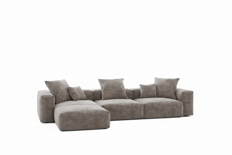 Inovo Modular Corduroy Sectional Sofa