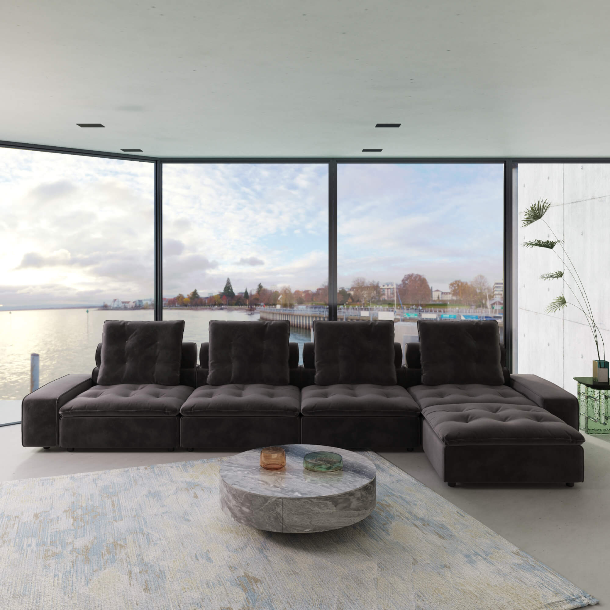 Sky Cloud Deluxe Adjustable Sectional Sofa