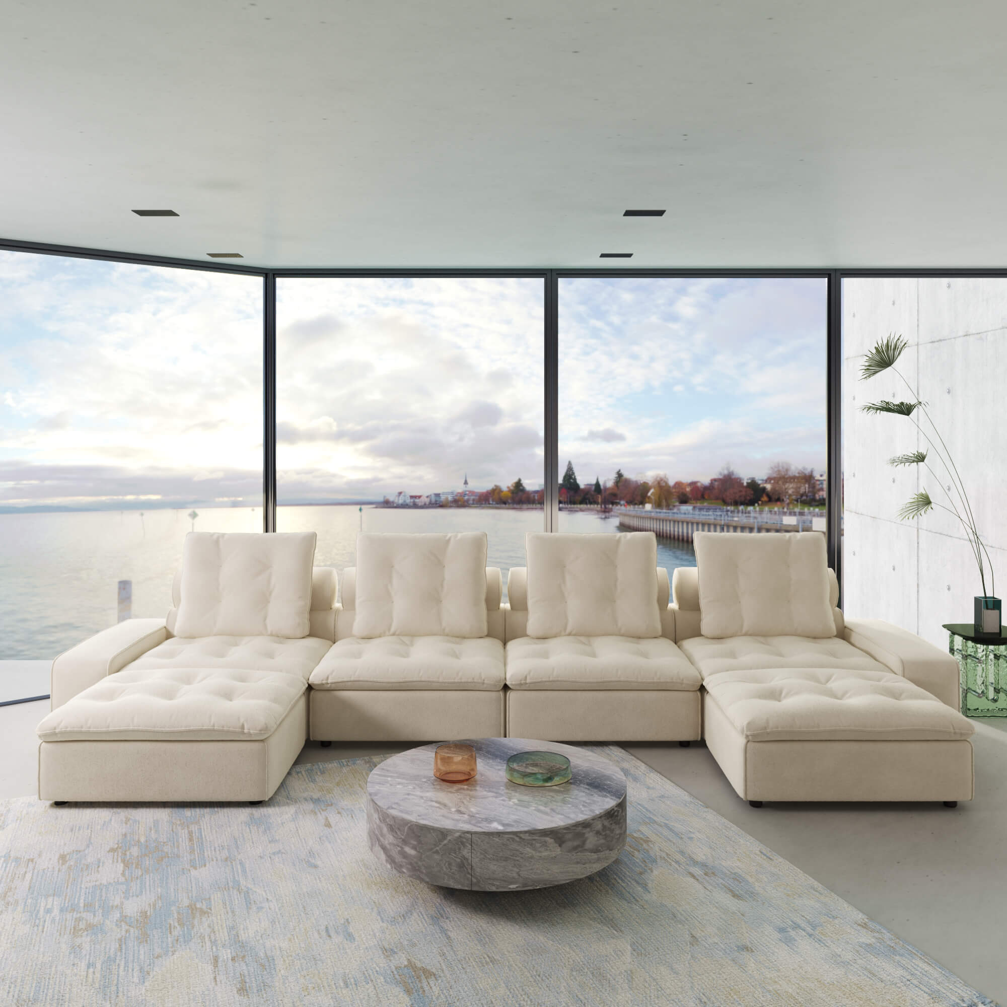 Sky Cloud Deluxe Adjustable Sectional Sofa