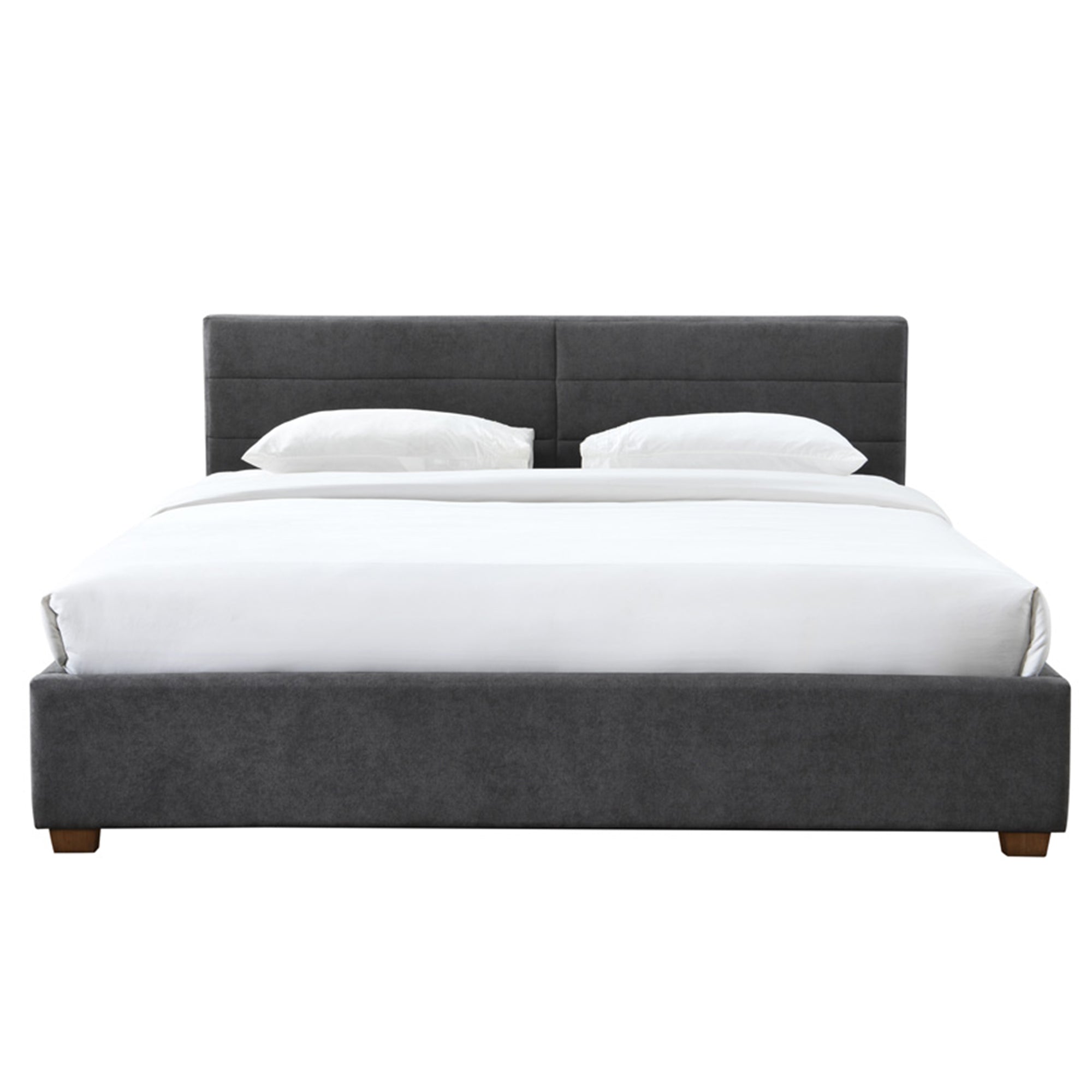 Emilio 78" King Platform Bed w/Drawers in Charcoal