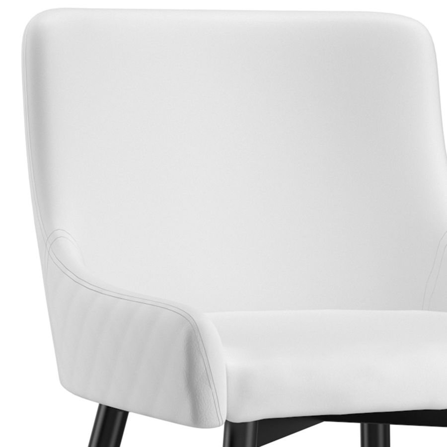 XANDER 2 WHITE AND BLACK CHAIRS