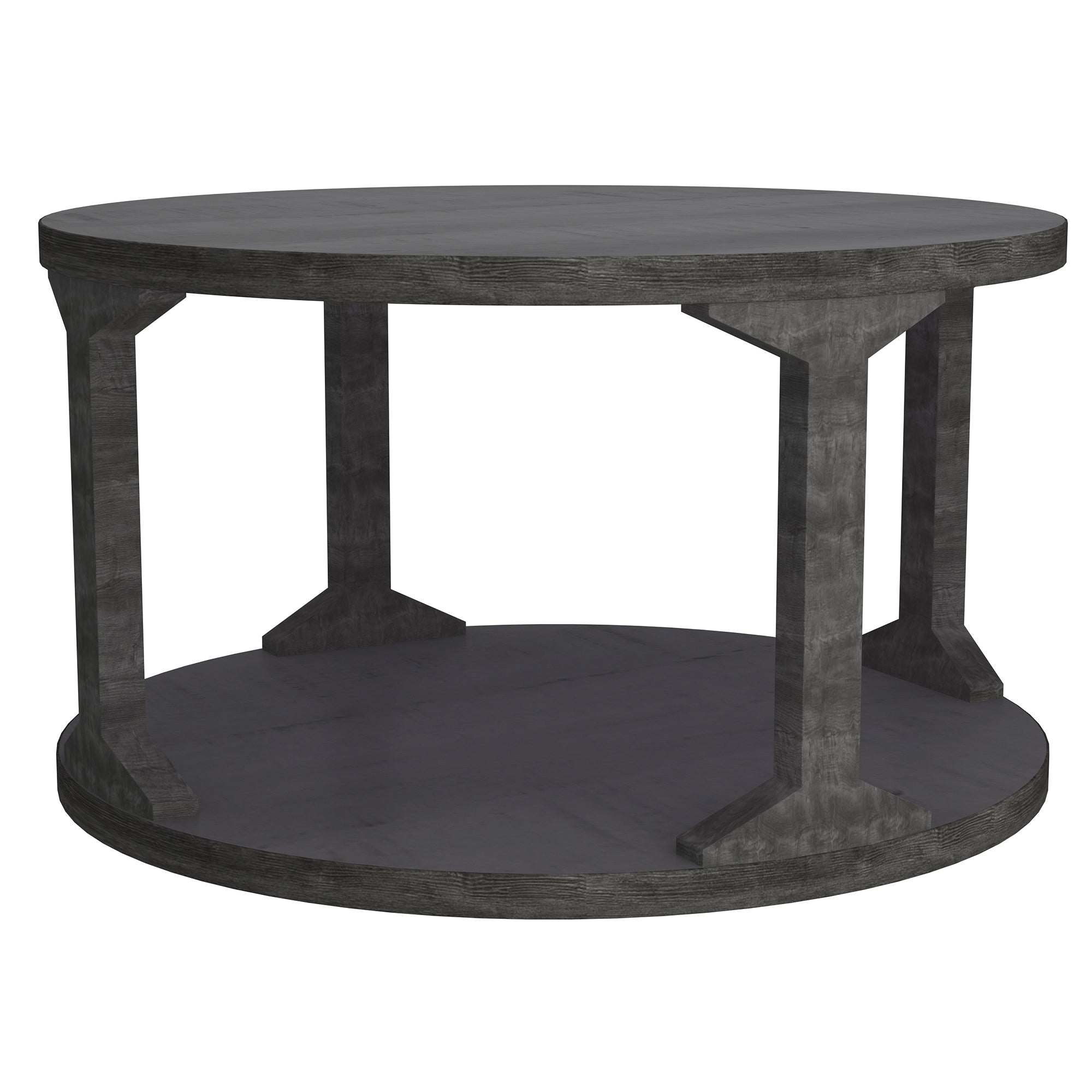Avni Round Coffee Table in Distressed