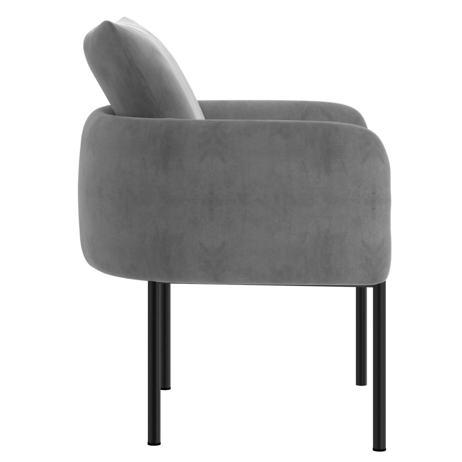 PETRIE GREY ACCENT CHAIR
