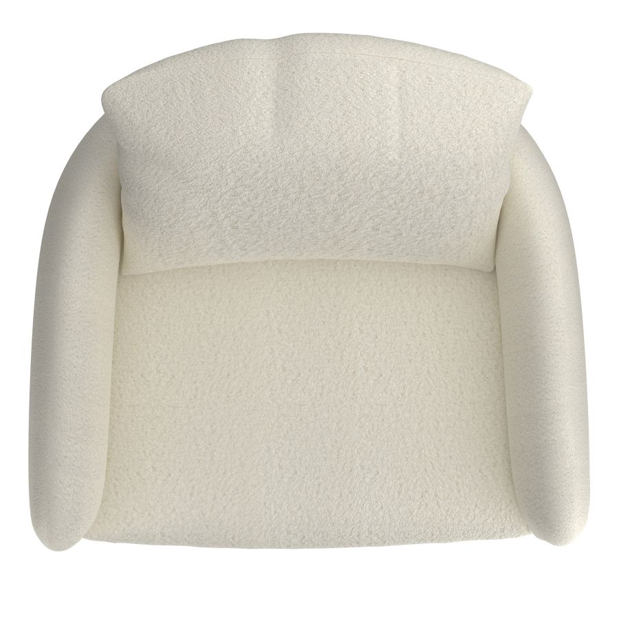 PETRIE ACCENT CHAIR IN CREAM BOUCLE
