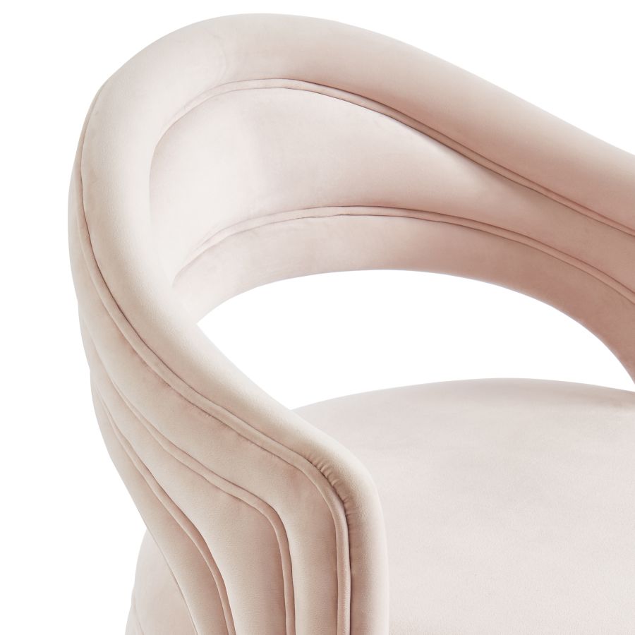 SLOANE BLUSH PINK ACCENT CHAIR