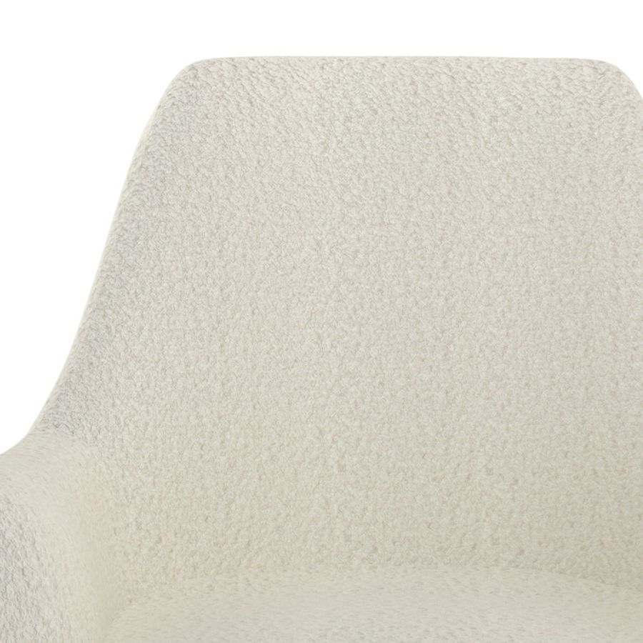 ZOEY ACCENT CHAIR IN CREAM BOUBLE