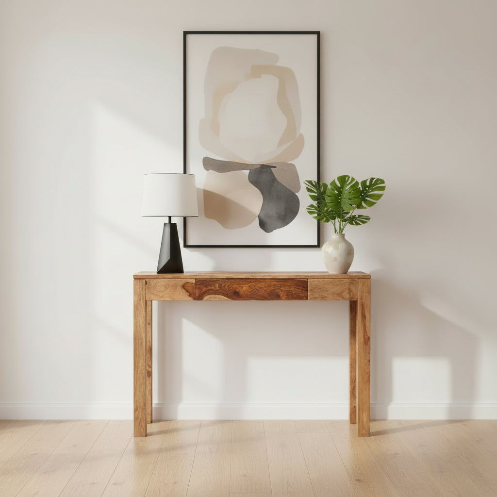 Console/bureau Idris en sheesham foncé