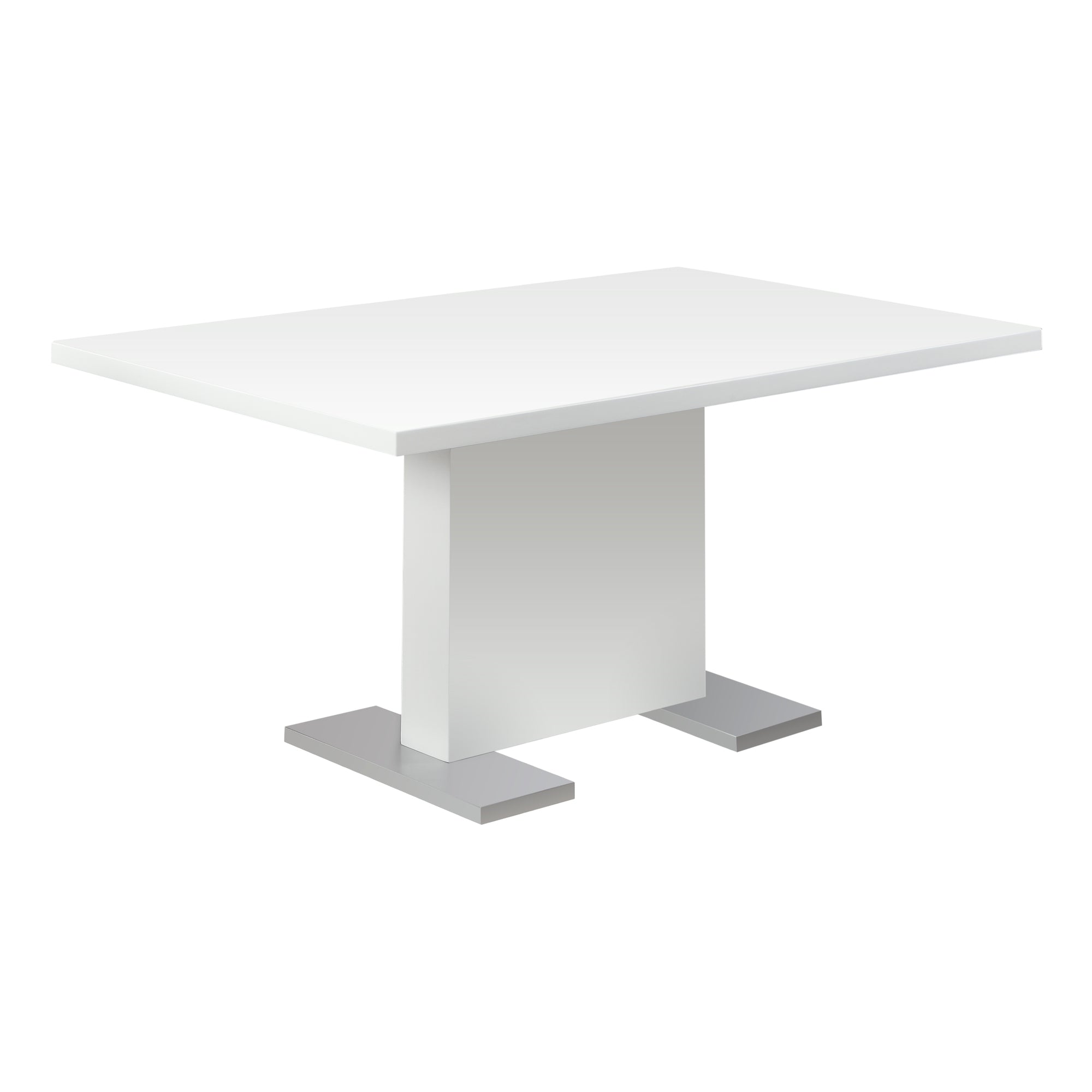 DINING TABLE - 35"X 60" / HIGH GLOSSY WHITE