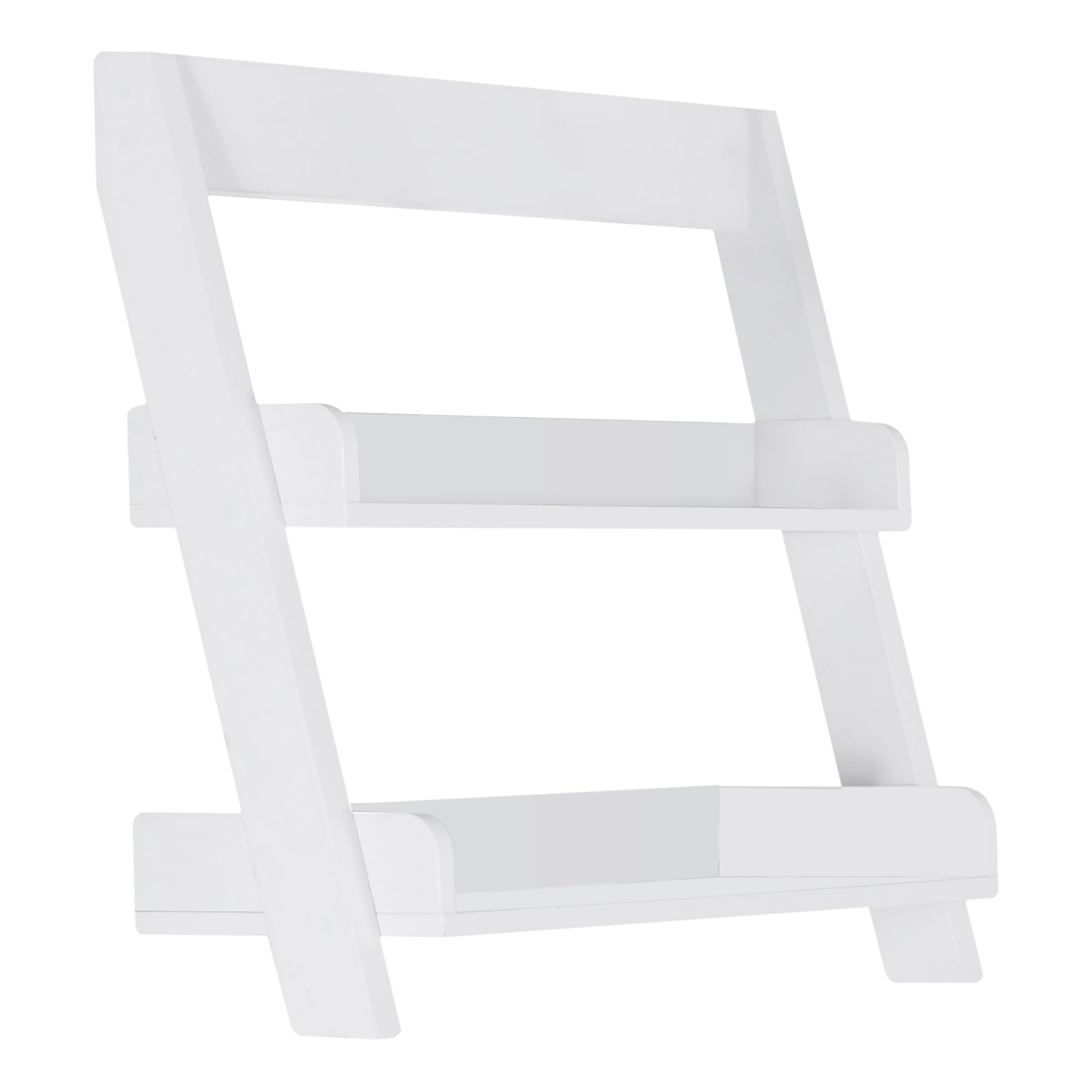 BATHROOM ACCENT - 24"H / WHITE WALL MOUNT SHELF