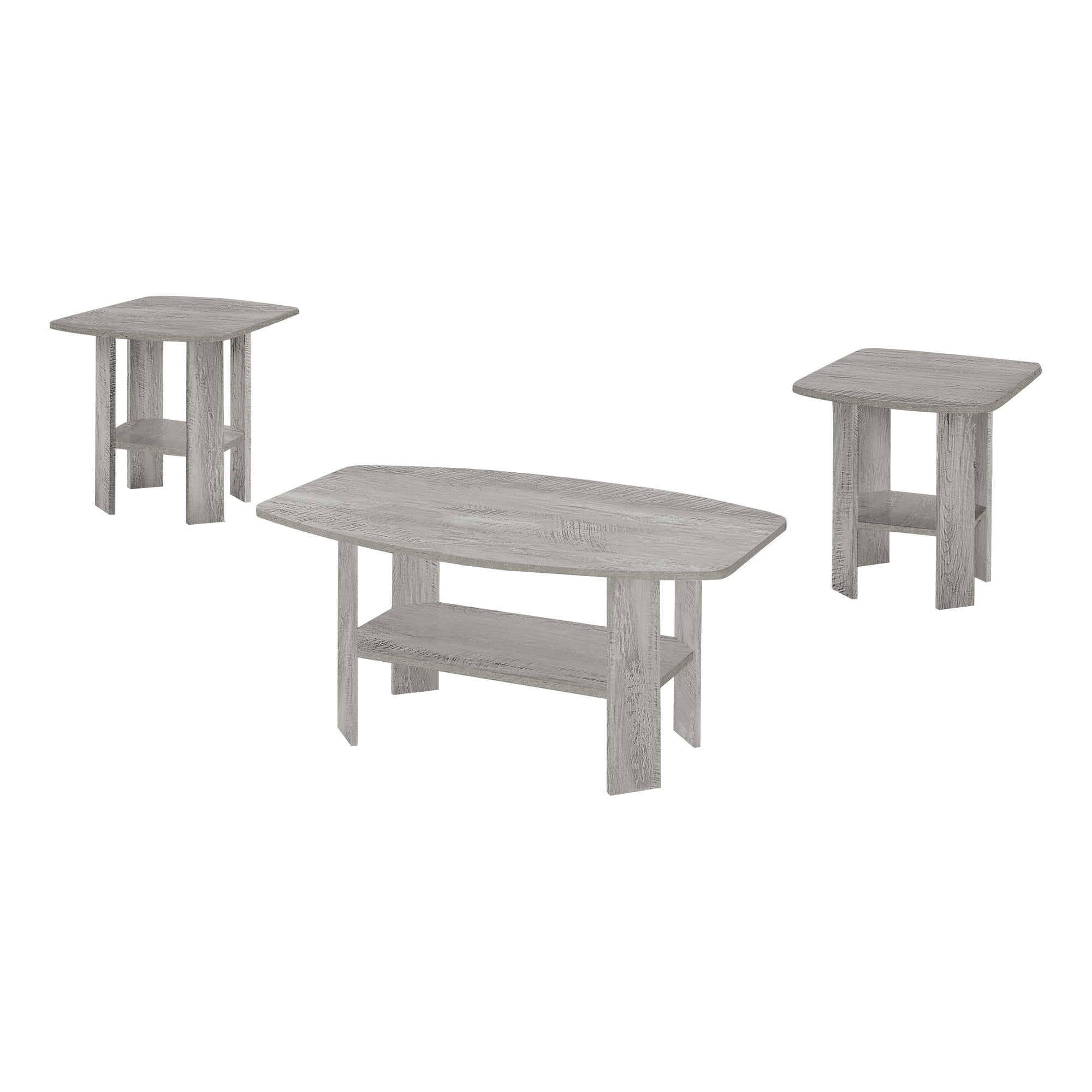 TABLE SET - 3PCS SET / INDUSTRIAL GREY