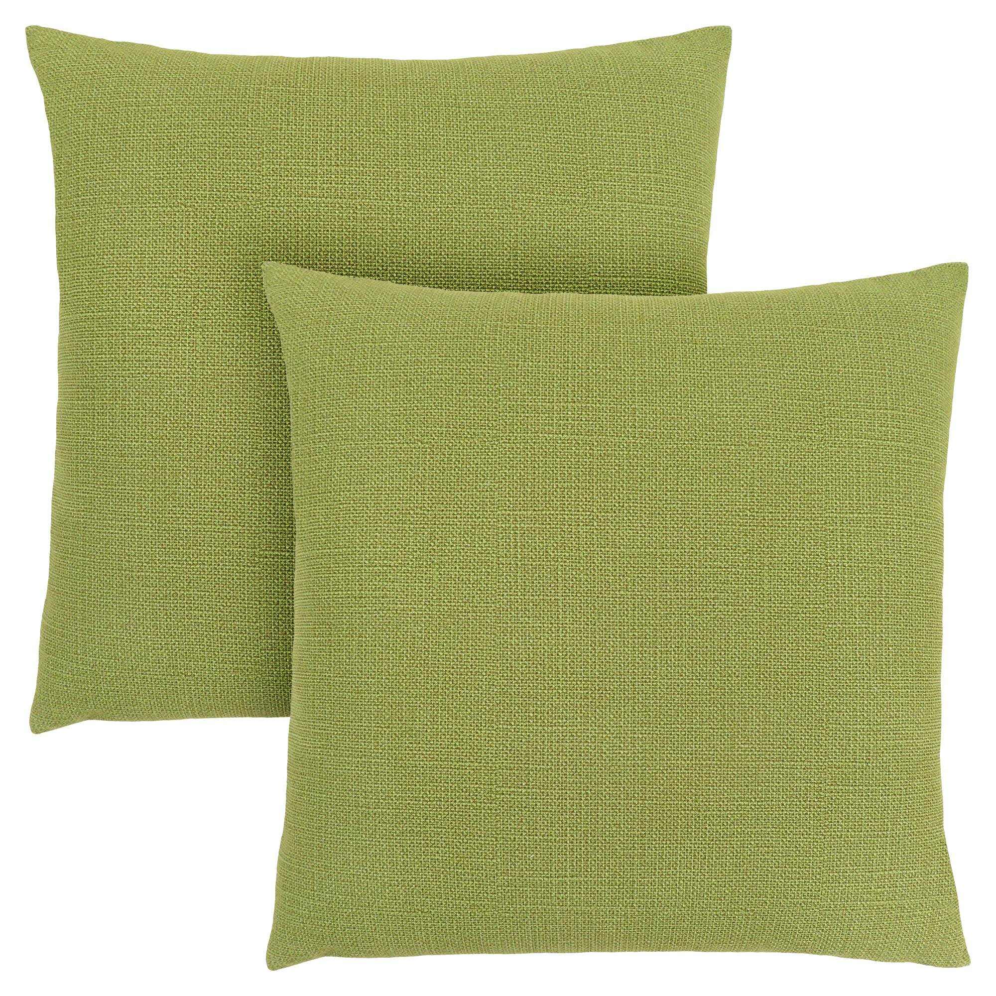 PILLOW - 18"X 18" / PATTERNED LIME GREEN / 2PCS